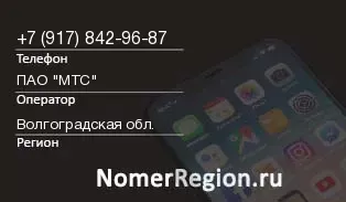 Кто звонил с 9178429687 - регион и оператор